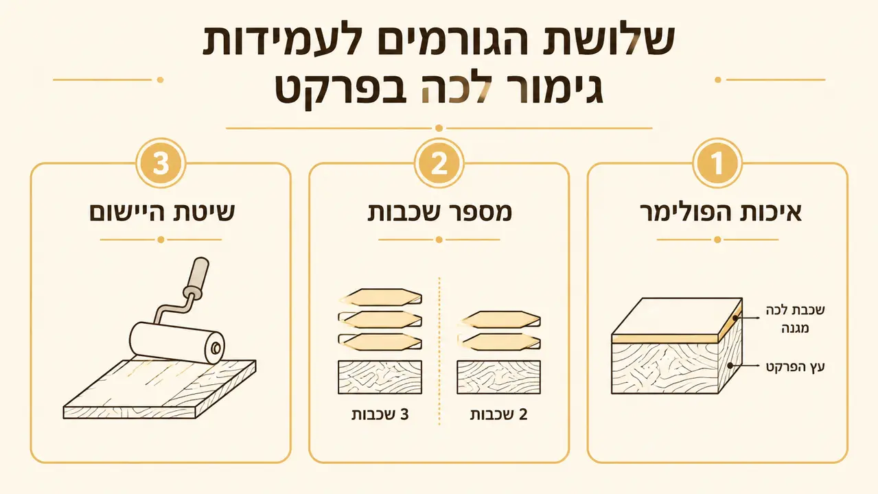 עמידות גימור לכה נמדדת בשכבות, לא בסיסמאות